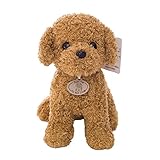 Plüsch Hund, 20cm Realistische Teddy Dog Teddy Hunde Spielzeug Kuscheltier...