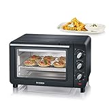 SEVERIN Back- und Toastofen, Mini Backofen mit Grillrost, Backblech und...