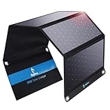 BigBlue 28W Tragbar Solarladegerät mit 2 USB C + 1 USB A Ports(4,8A...