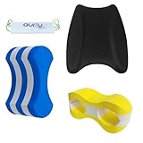 Premium Pull Buoy Leg Float Set mit Kickboard - Ergonomisches Design für...