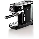 Ariete Espresso Slim Metal 1381, Kaffeemaschine mit Manometer, kompatibel...