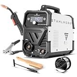 STAHLWERK Schweißgerät Mini FLUX 140 ST Digital – Fülldrahtschweißen...