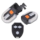 Jiawu Fahrrad-Blinker, Fahrrad-Blinker Hinten mit Kabelloser Fernbedienung,...