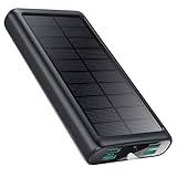 Power Bank 33800mAh, 15W Solar Powerbank PD3.0A USB C Input&Output...