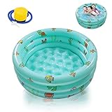 Ucradle Planschbecken, Kinderpool Babypool Ø100x27cm Kinder Aufstellpool...