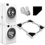 NIUXX Universal-Stapelbausatz/Verbindungsrahmen für Waschmaschine und...
