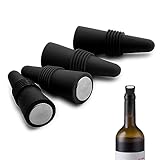 LYQNIHOB 4er Set Weinverschlüsse aus wiederverwendbarem Silikon, mit...