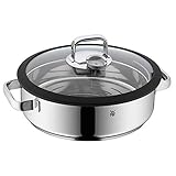 WMF Vitalis Aroma Dampfgarer 28 cm, Bräter rund 5,0l, Glasdeckel mit...