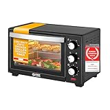 TZS First Austria 20 Liter Minibackofen mit 1380 Watt schwarz |...