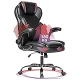 Fantasylab Bürostuhl PU-Leder 180KG belastbarkeit Chefsessel mit hoher...