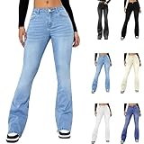 MJGkhiy Jeans für Damen, hohe Taille, Skinny, Denim, Übergröße,...