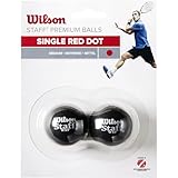 Wilson Squash-Ball, 2 Stück, Mittlere Geschwindigkeit, Anfänger, Roter...
