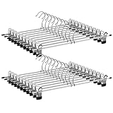 SONGMICS Hosenbügel aus Metall, 20er Set, Rockbügel, 40 cm lang,...