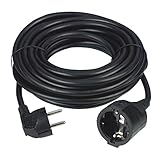 REV Verlängerungskabel - Verlängerung 10m mit Winkelstecker, 3680W -...
