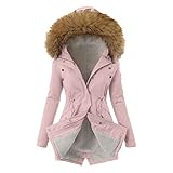 riou Daunenjacke mit Reißverschluss, gepolstert, für den Winter, Parka,...