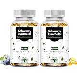 Schwarzkümmelöl Kapseln (Nigella sativa) – 360 Kapseln für 6 Monate...