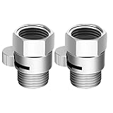 BEIMEIII 2Stücke G1/2'' Duschkopf Absperrventil mit Kurz Schalterund...