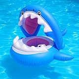 Schwimmring für Babys und Kleinkinder, mit Sonnendach, Aufblasbarer...