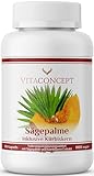 VITACONCEPT | Sägepalme und Kürbiskern (5% Phytosterole) | 500 mg pro...