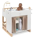 ELLA & PIET® Großes Puppenpflegecenter Nursery 6in1 aus Holz...