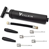 Villkin Ballpumpe mit Nadelfach – Inklusive 4X Metallnadeln, 2X...