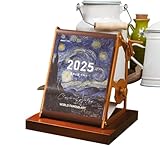 Stehender Flip-Kalender, farbenfroher Stehtischkalender, tragbarer...