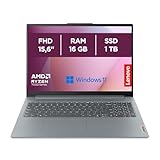 Lenovo IdeaPad Slim 3 Notebook 15,6 Zoll (39,6 cm) FHD (1920 x 1080), AMD...