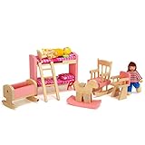 Weduspaty Doll House Möbel Holzspielzeug 1 12 Skala Miniatur Schlafzimmer...