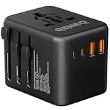 QENEQ Travel Adapter Worldwide,Usa Adapter Steckdose Universal Travel...