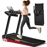 Laufband für Zuhause Klappbar mit Steigung 9%, Laufbänder 12KM/H,...