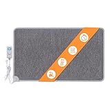 Mi-Heat Warm Feet Infrarot Heizteppich Heizmatte 55x80cm grau/anthrazit -...