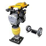 BAMATO Vibrationsstampfer V-85K | mit Fahrwerk | Verdichtungsdruck 10 kN |...