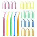 50 Stück Interdentalbürsten Bunt, 5 Größen (0.66-1.55mm) Angle...
