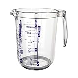 Fackelmann Profi-Messbecher, Messkanne aus Kunststoff, Messbecher mit...