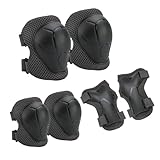 Knieschoner Schoner Set Kinder, Inliner Schützer 6 in 1 Schutzausrüstung...
