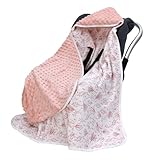 amo nenes Einschlagdecke Babydecke für Babyschale Kinderwagen Kuscheldecke...