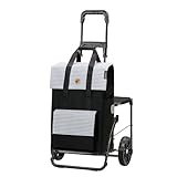 Andersen Einkaufstrolley - klappbar - 54 Liter - mit Klappsitz bis 120 kg -...