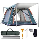 Campingzelt Automatisches Sofortzelt für 3-4 Personen Pop Up Ultraleichtes...