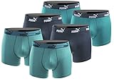 PUMA Boxershort 6er Pack Herren Basic Black Limited Edition - New Ocean -...