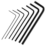 Ryaupy 7PCS Schwarz 0,7 mm-3 mm Mini Sechskant Inbusschlüssel Set - Mini...