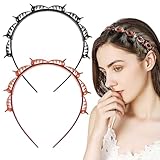 ZORVUJI 2 Stück Hair Twister Haarreifen, Double Bangs Hairstyle Hairpin,...