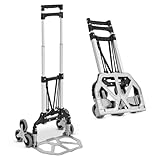 Juskys Treppensackkarre klappbar & bis 80 kg belastbar - Alu Mini Sackkarre...