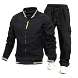 Generisch Herren Jogginganzug Sets Lässig Jogginganzug Zweiteiler Fitness...