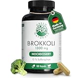 Brokkoli Kapseln - Hochdosiert: 170mg Sulforaphan & 1300mg Brokkoli Extrakt...