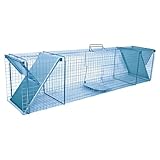 Marderfalle Lebendfalle lebend Falle Marder-Falle Silber 102cm