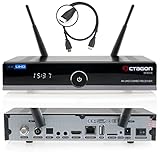 OCTAGON SF8008 4K Combo Receiver + HM-Sat HDMI Kabel, 2 Betriebssysteme: E2...