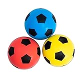 Betzold Sport - Softbälle-Set 3 Stück - Soft-Fußball Schaumstoffball...