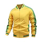 Generisch Herren Winter Sport Casual Baseball Kragen Slim Fit Jacke...
