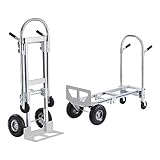 VEVOR 2-in-1 Sackkarre Klappbar 249/363kg Tragfähigkeit Transportkarre...