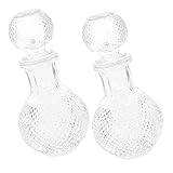 MUCKLILY 2 Stück Transparenter Weindekanter aus Dickem Whiskeyflasche für...